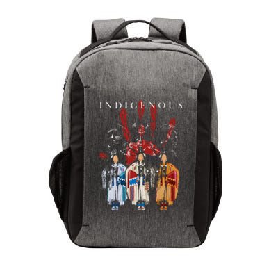 Native American Indigenous Red Hand Indian Blood Themed Vector Backpack