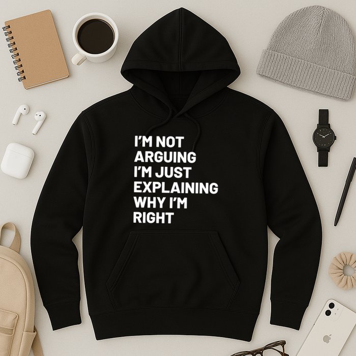 Not Arguing Im Just Explaining Why Im Right Hoodie