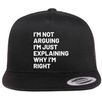 Not Arguing Im Just Explaining Why Im Right Flatbill Hat