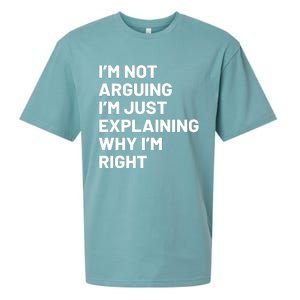 Not Arguing Im Just Explaining Why Im Right Sueded Cloud Jersey T-Shirt