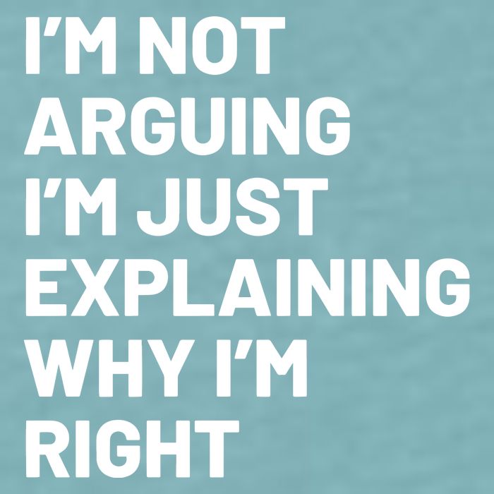 Not Arguing Im Just Explaining Why Im Right Sueded Cloud Jersey T-Shirt