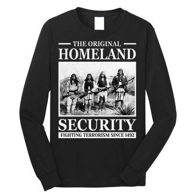 Native American Indian Heritage Original Homeland Security Long Sleeve Shirt