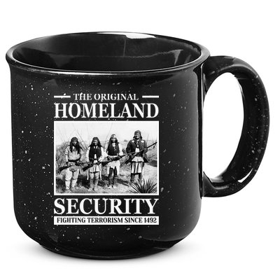 Native American Indian Heritage Original Homeland Security 15oz Campfire Ceramic Mug