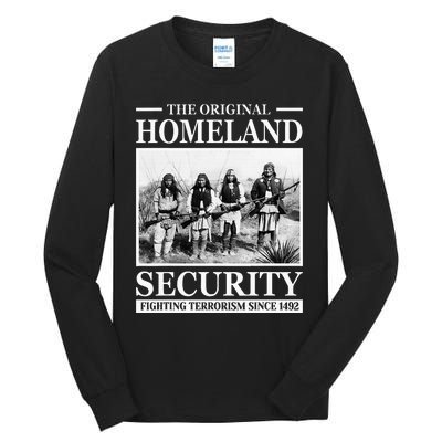 Native American Indian Heritage Original Homeland Security Tall Long Sleeve T-Shirt