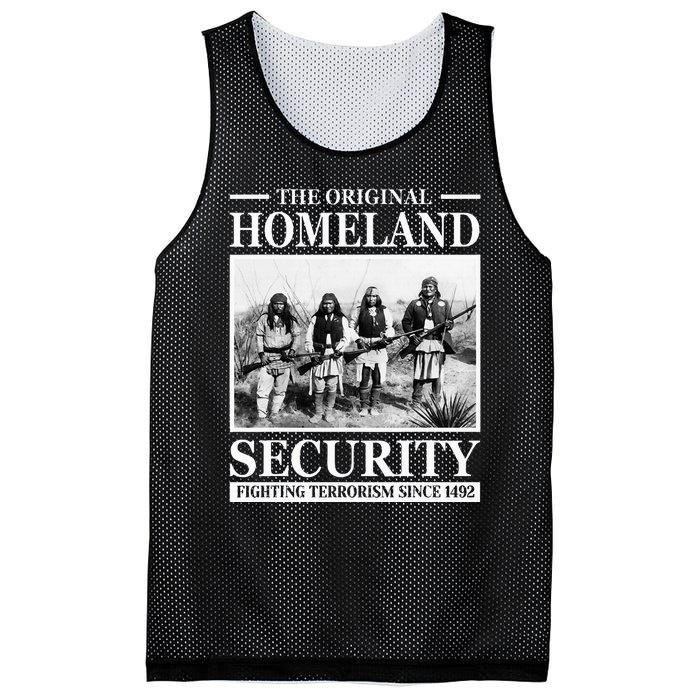 Native American Indian Heritage Original Homeland Security Mesh Reversible Basketball Jersey Tank