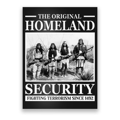 Native American Indian Heritage Original Homeland Security Poster