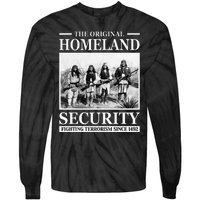 Native American Indian Heritage Original Homeland Security Tie-Dye Long Sleeve Shirt