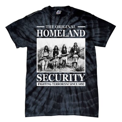 Native American Indian Heritage Original Homeland Security Tie-Dye T-Shirt