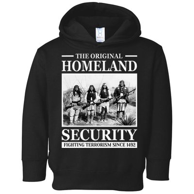 Native American Indian Heritage Original Homeland Security Toddler Hoodie