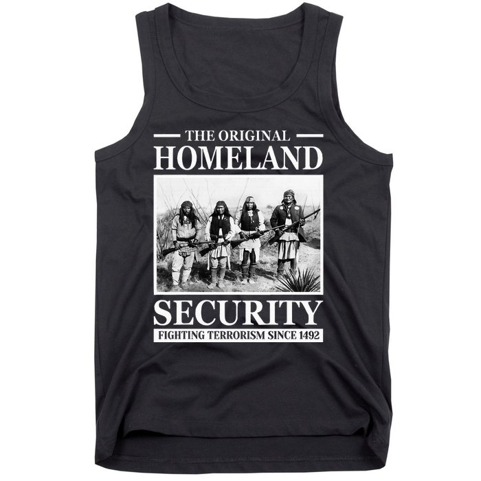 Native American Indian Heritage Original Homeland Security Tank Top