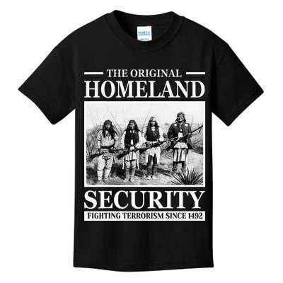 Native American Indian Heritage Original Homeland Security Kids T-Shirt