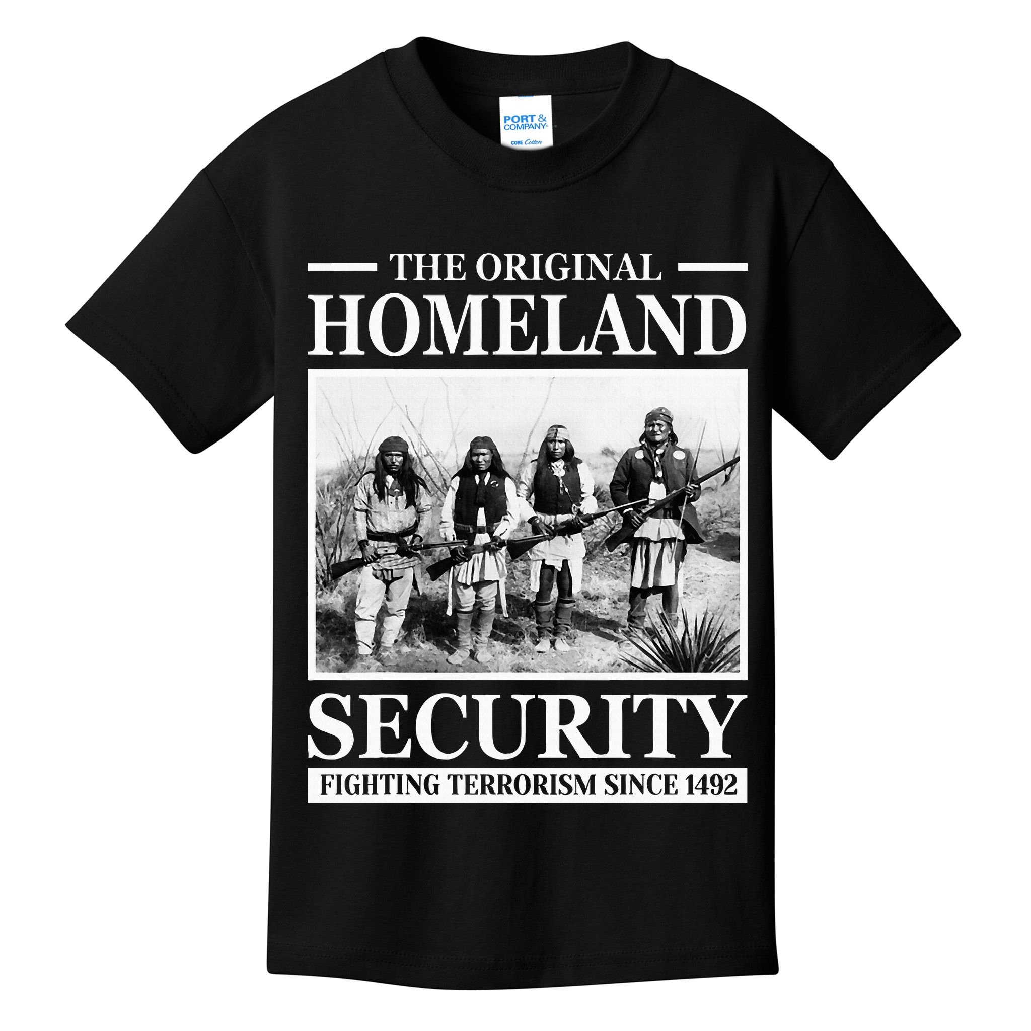 Native American Indian Heritage Original Homeland Security Kids T-Shirt