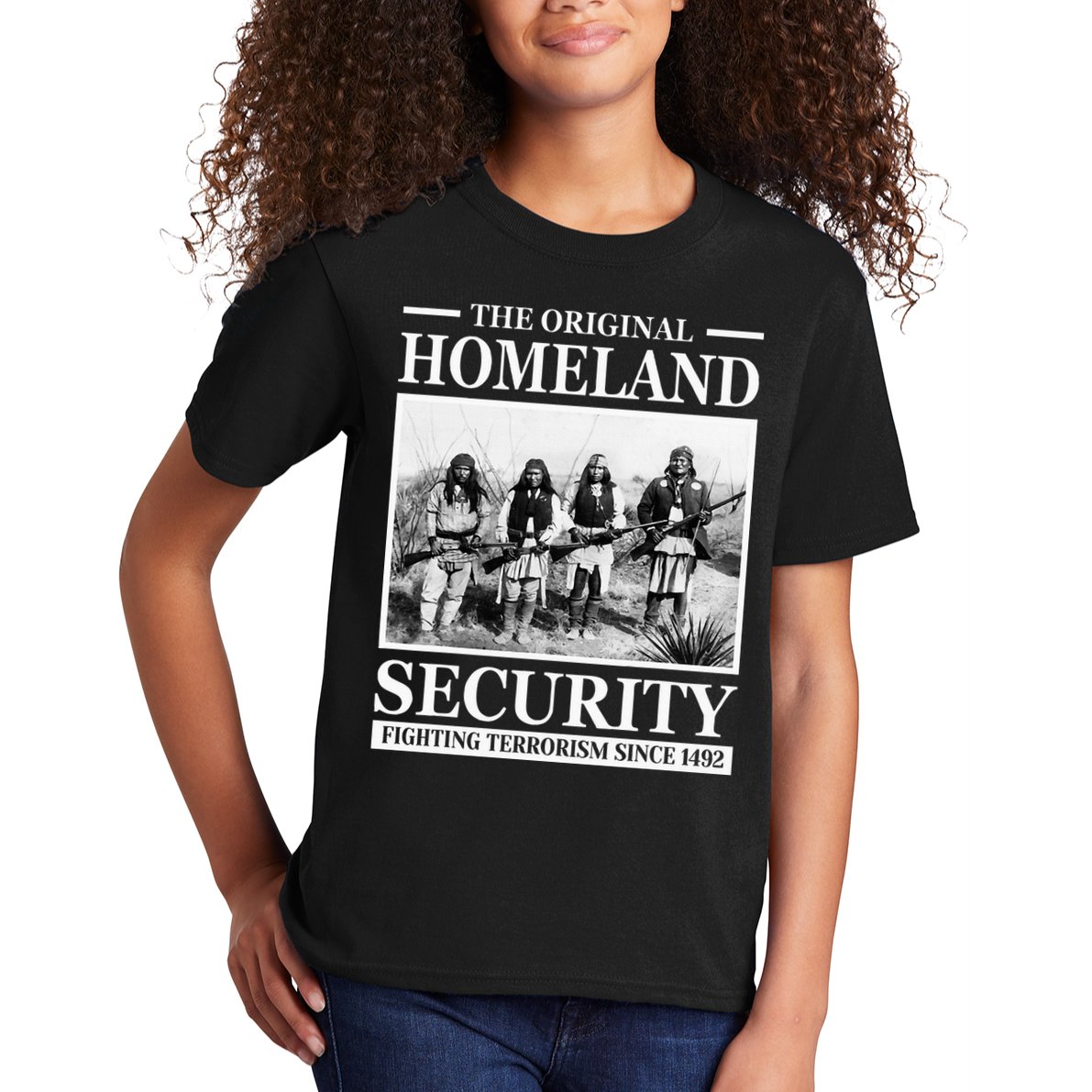 Native American Indian Heritage Original Homeland Security Kids T-Shirt