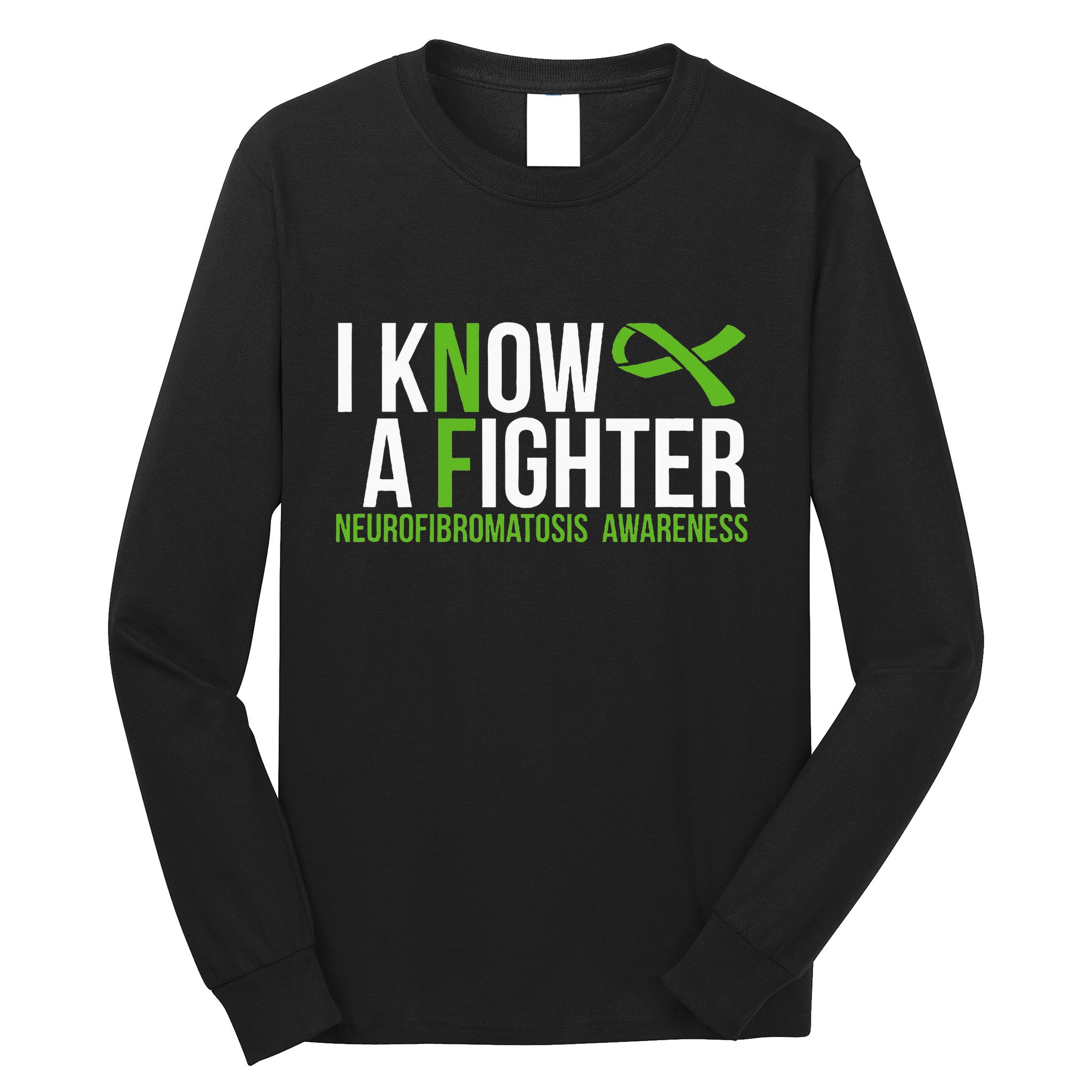 Neurofibromatosis Awareness I Know A Fighter Long Sleeve Shirt