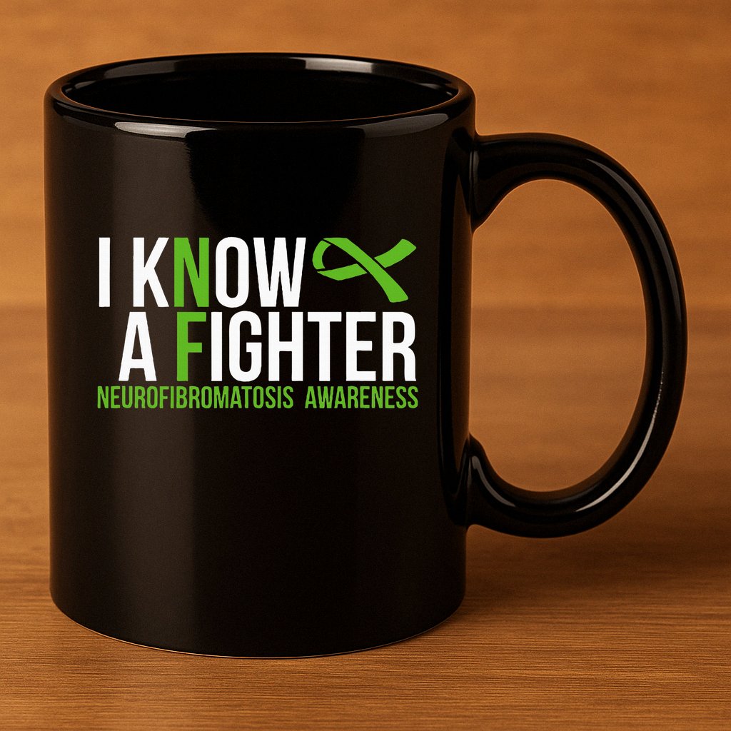 Neurofibromatosis Awareness I Know A Fighter 11oz C Handle Ceramic Mug