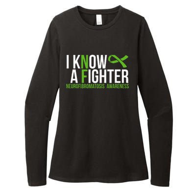 Neurofibromatosis Awareness I Know A Fighter Womens CVC Long Sleeve Shirt