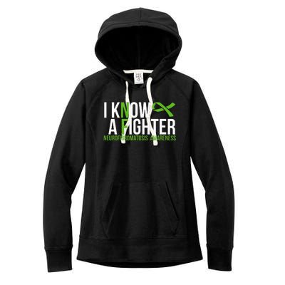 Neurofibromatosis Awareness I Know A Fighter Women's Fleece Hoodie