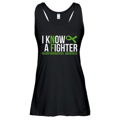 Neurofibromatosis Awareness I Know A Fighter Ladies Essential Flowy Tank