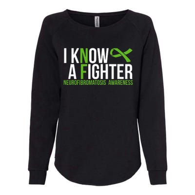 Neurofibromatosis Awareness I Know A Fighter Womens California Wash Sweatshirt