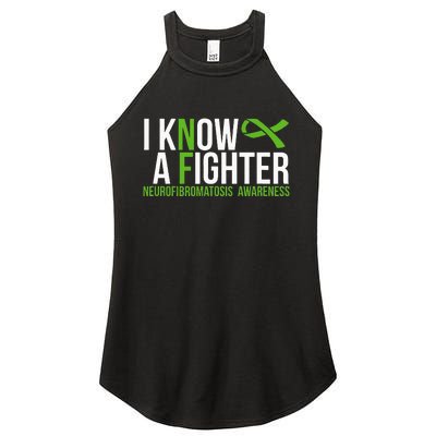 Neurofibromatosis Awareness I Know A Fighter Women's Perfect Tri Rocker Tank