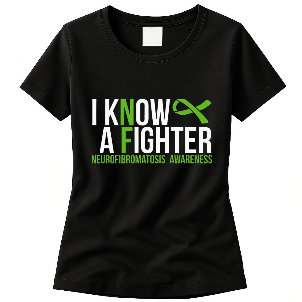 Neurofibromatosis Awareness I Know A Fighter Womens T-Shirt