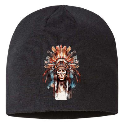 Native American Indian Headpiece feathers Sustainable Beanie