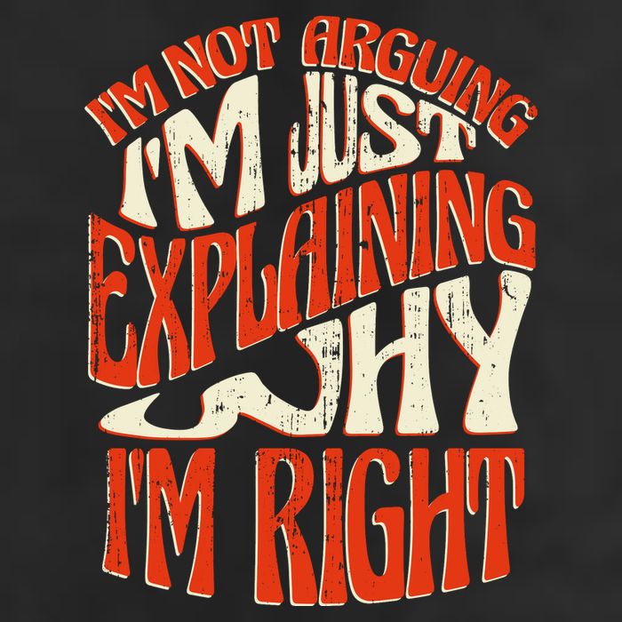Not Arguing I'm Just Explaining Why I'm Right 7 Panel Mesh Trucker Snapback Hat