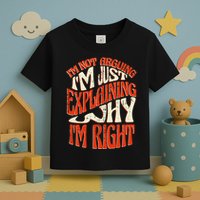 Not Arguing I'm Just Explaining Why I'm Right Toddler T-Shirt