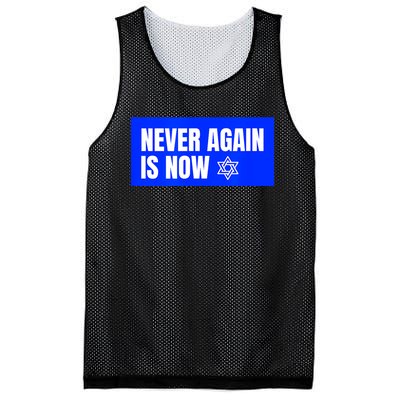 Never Again Is Now Jewish Israel Pride Am Yisrael Chai Mesh Reversible Basketball Jersey Tank