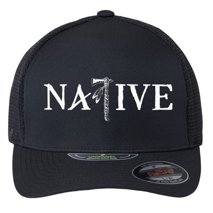 Native American Indian Day Pride Indigenous Cherokee Flexfit Unipanel Trucker Cap