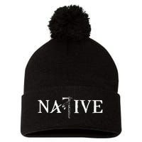 Native American Indian Day Pride Indigenous Cherokee Pom Pom 12in Knit Beanie