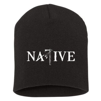 Native American Indian Day Pride Indigenous Cherokee Short Acrylic Beanie