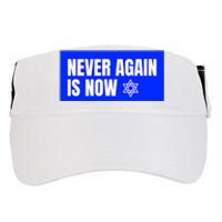 Never Again Is Now Jewish Israel Pride Am Yisrael Chai Adult Drive Performance Visor