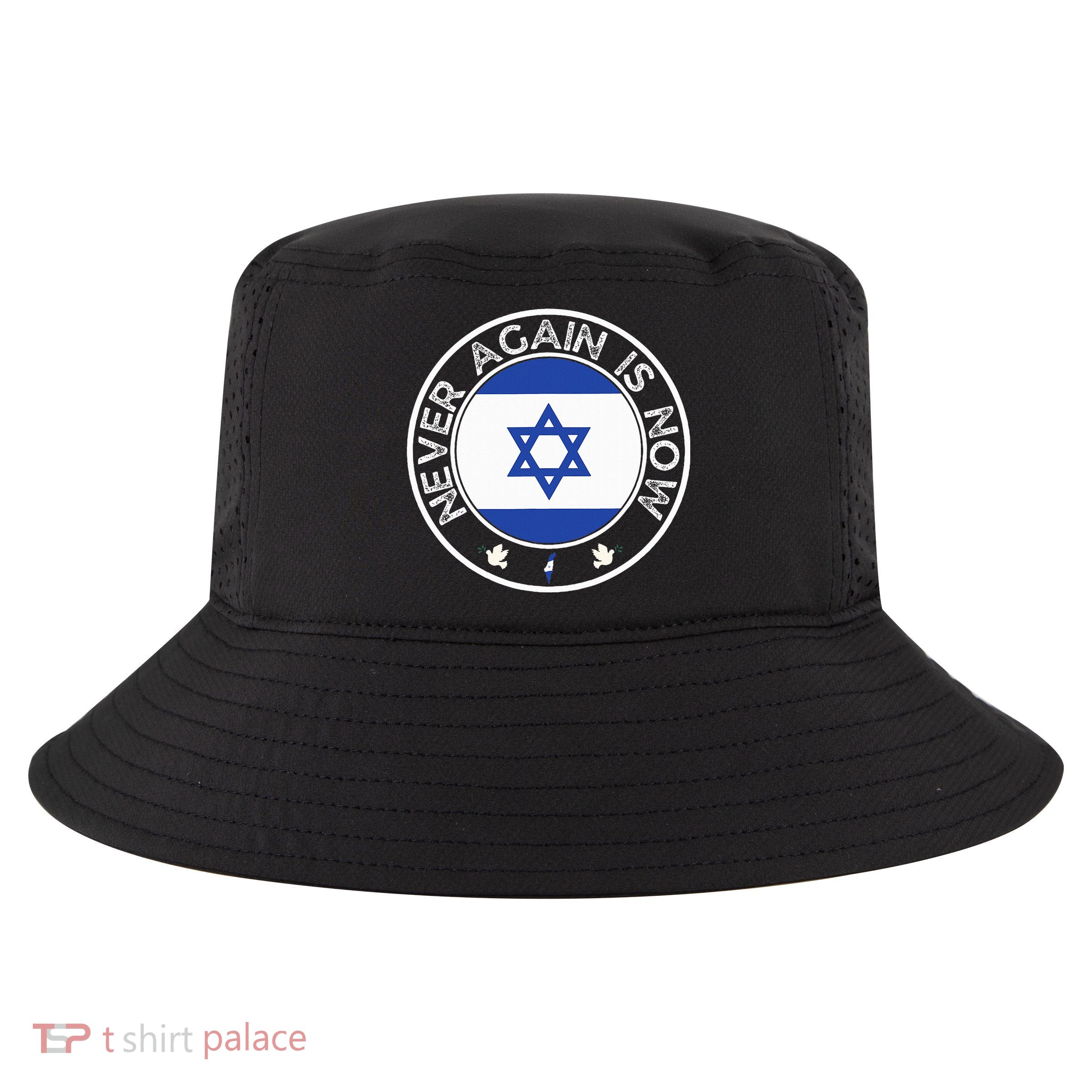 Never Again Is Now  Support for Jews and Israel  Cool Comfort Performance Bucket Hat