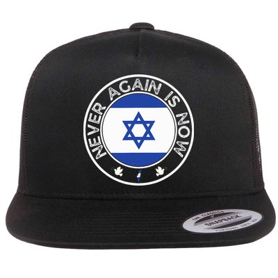 Never Again Is Now  Support for Jews and Israel  Flatbill Hat