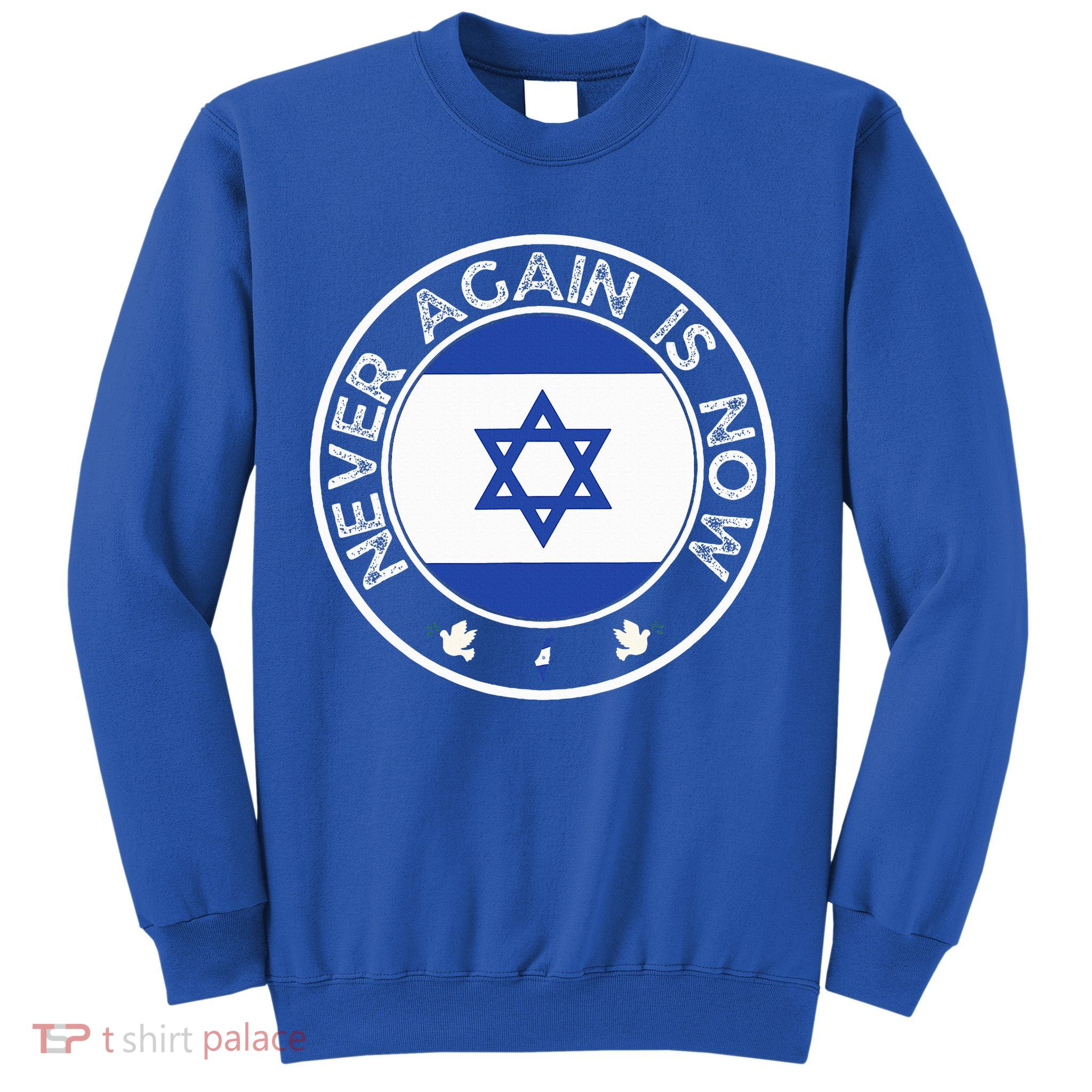 Never Again Is Now  Support for Jews and Israel  Sweatshirt