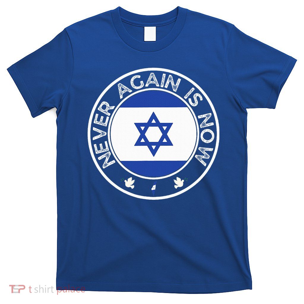 Never Again Is Now  Support for Jews and Israel  T-Shirt