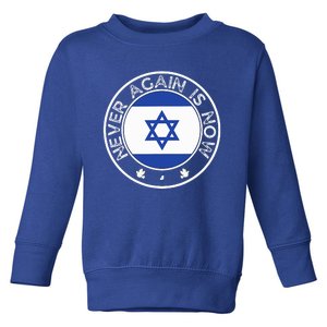 Never Again Is Now  Support for Jews and Israel  Toddler Sweatshirt