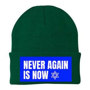 Never Again Is Now Jewish Israel Pride Am Yisrael Chai Knit Cap Winter Beanie