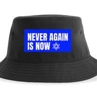 Never Again Is Now Jewish Israel Pride Am Yisrael Chai Sustainable Bucket Hat