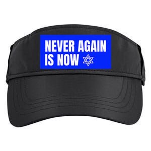 Never Again Is Now Jewish Israel Pride Am Yisrael Chai Adult Drive Performance Visor