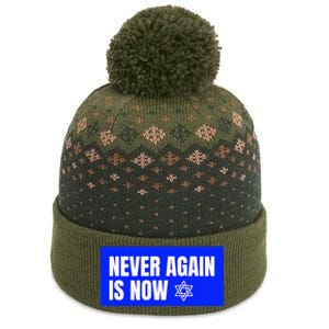 Never Again Is Now Jewish Israel Pride Am Yisrael Chai The Baniff Cuffed Pom Beanie