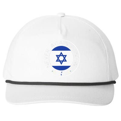 Never Again Is Now Support For Jews And Israel Snapback Five-Panel Rope Hat