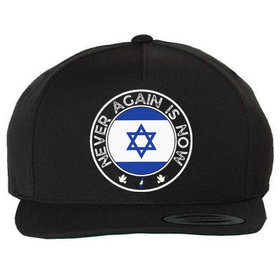 Never Again Is Now Support For Jews And Israel Wool Snapback Cap