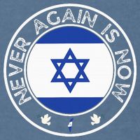 Never Again Is Now Support For Jews And Israel Garment-Dyed Sweatshirt