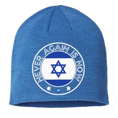 Never Again Is Now Support For Jews And Israel Sustainable Beanie