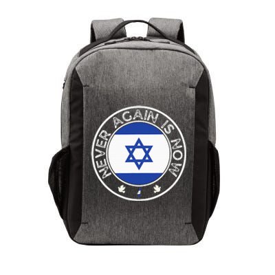 Never Again Is Now Support For Jews And Israel Vector Backpack