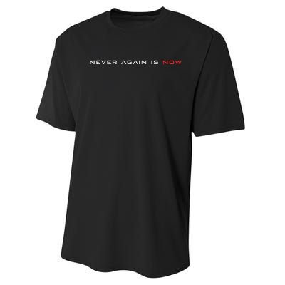 Never Again Is Now Support For Jews And Israel Performance Sprint T-Shirt