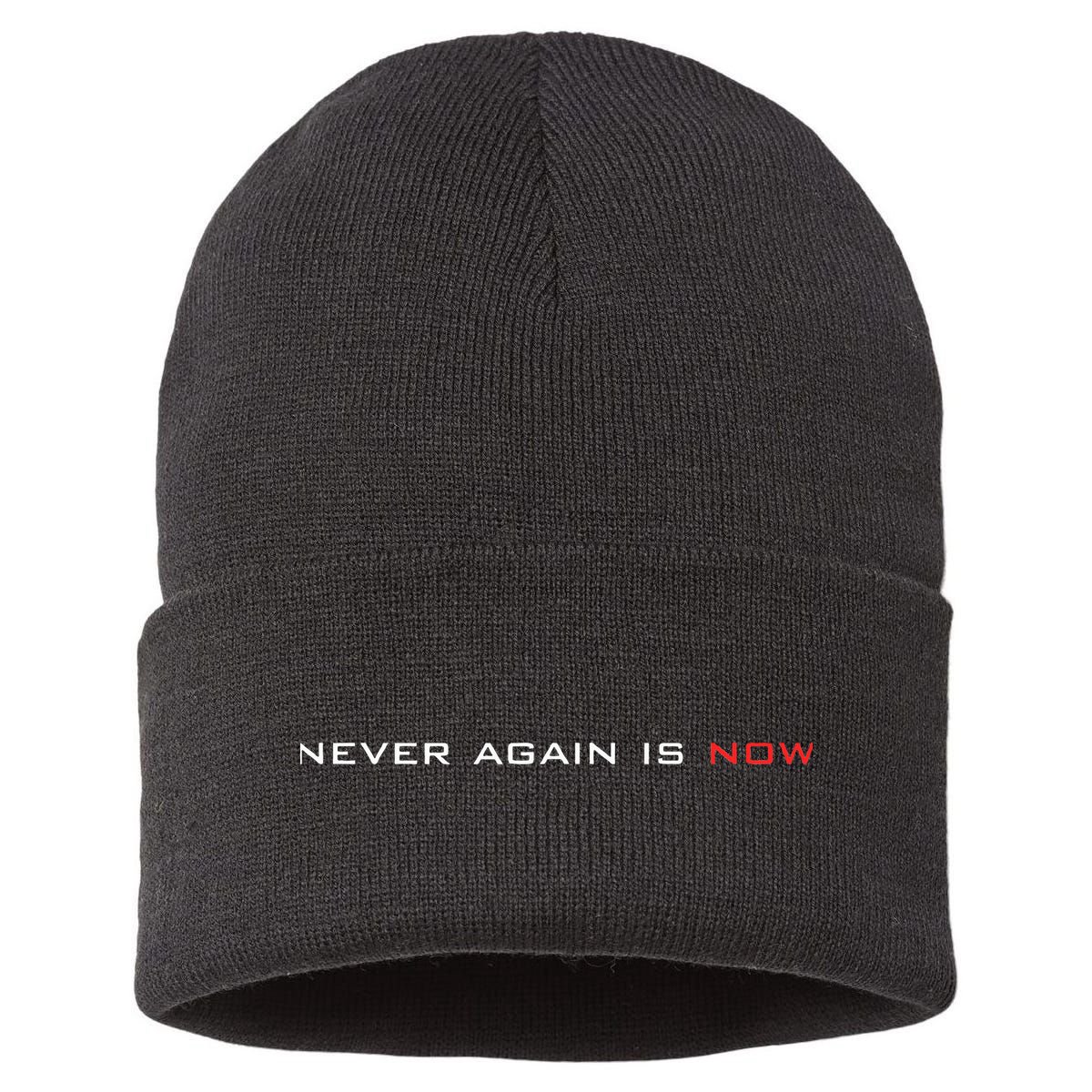 Never Again Is Now Support For Jews And Israel Sustainable Knit Beanie