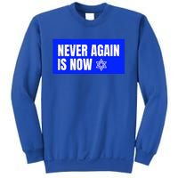 Never Again Is Now Jewish Israel Pride Am Yisrael Chai Sweatshirt